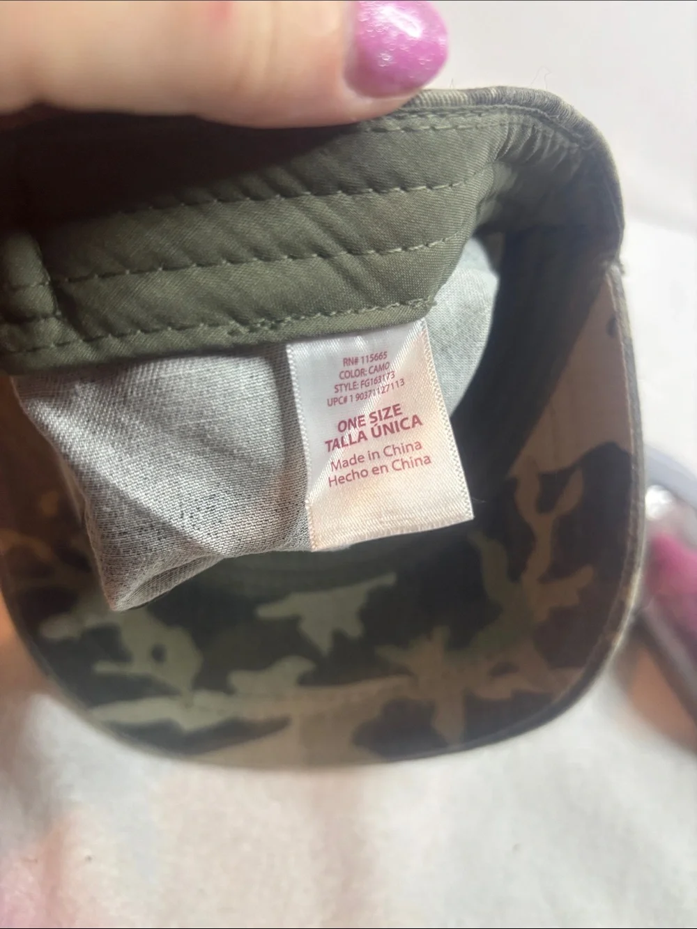 Men's Camouflage Military Cadet Cap - Olive Camo